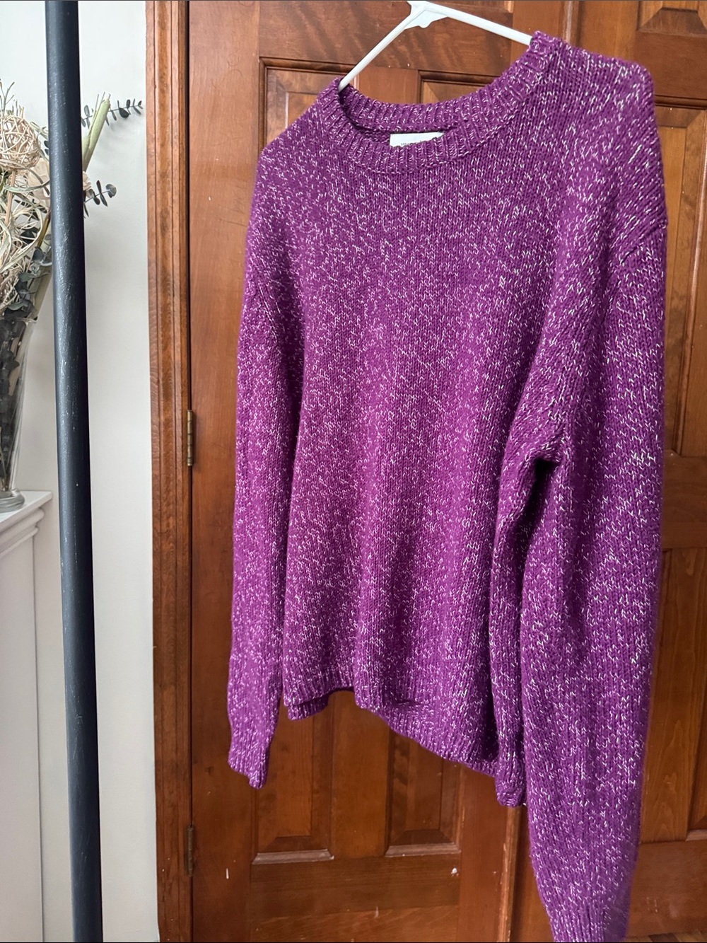 Urban Outfitters Purple Marled Crewneck Sweater